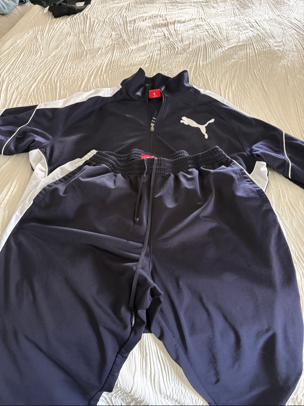 Puma Navy and White Athletic Track Set